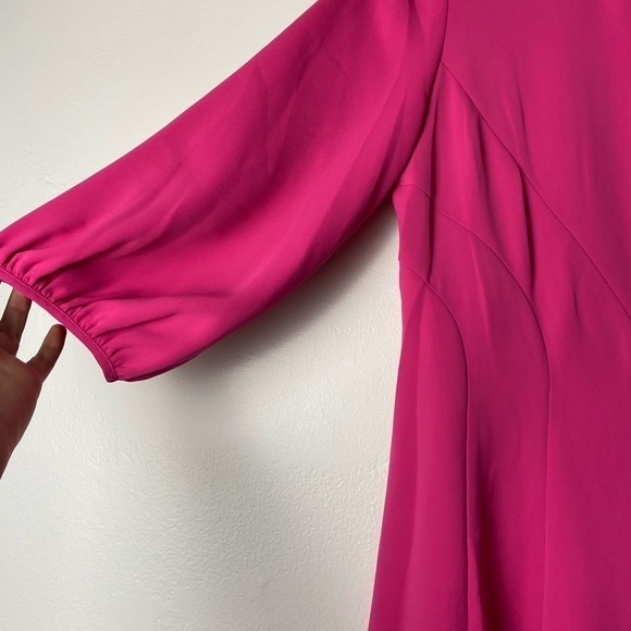 JAYGODFREY • NEW Women’s Pink 3/4 Length Balloon Sleeve Mini Dress Size 8 - Picture 4 of 5